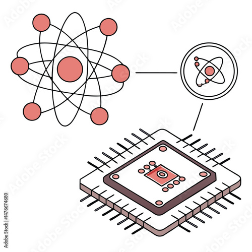 Quantum computing Illustration