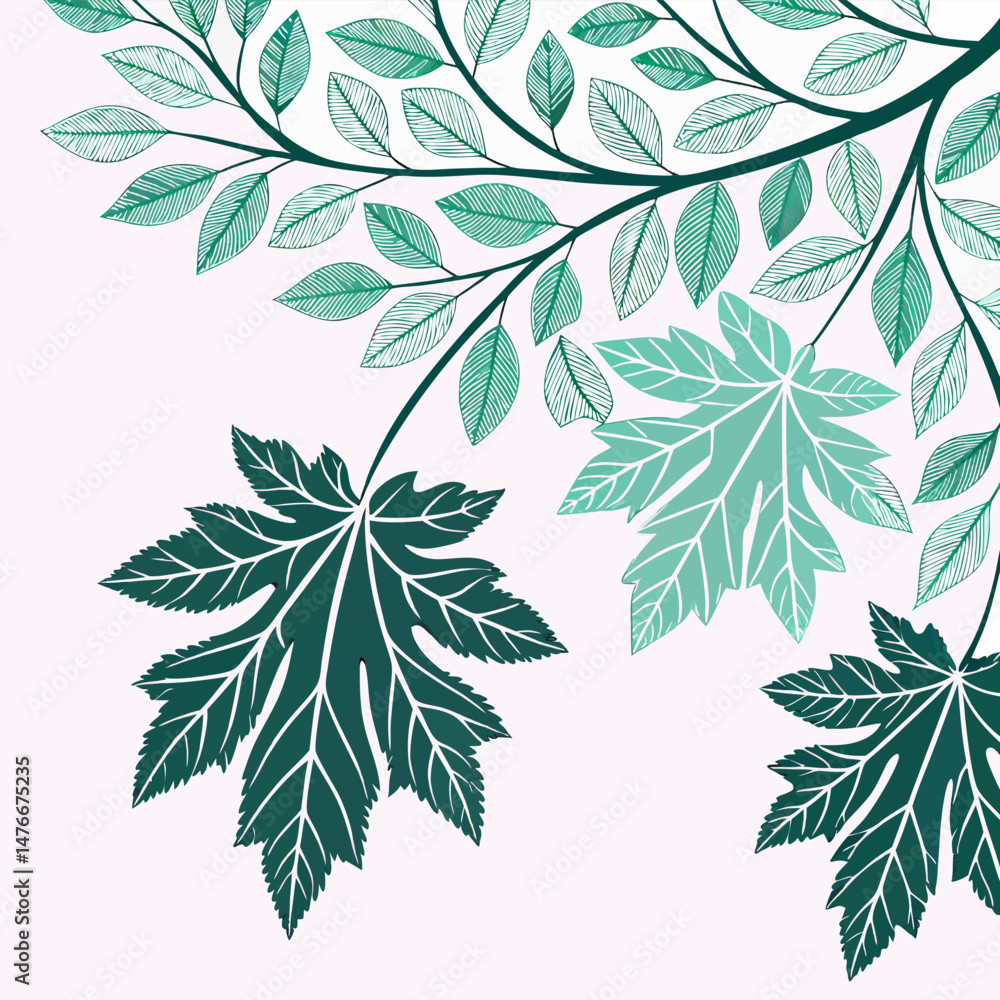 seamless pattern with leaves seamless pattern with leaves