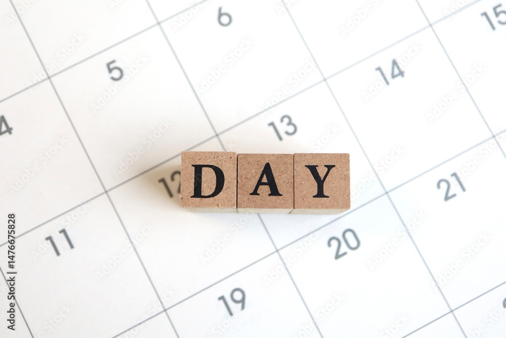 カレンダー DAYの文字 カレンダー DAYの文字