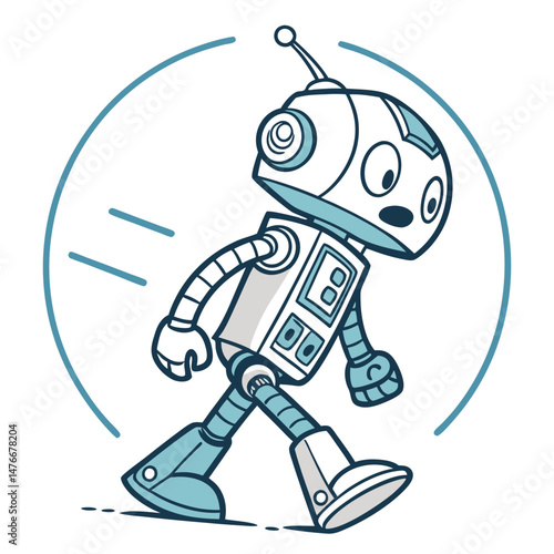 Robot character Illustration