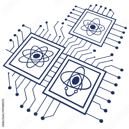 Quantum computing Illustration