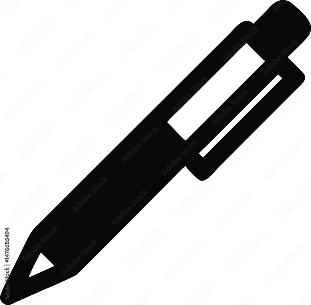 pen isolated silhouette pen isolated silhouette