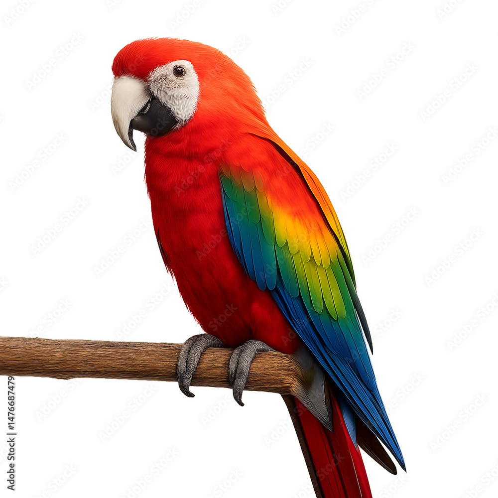 Obraz premium Scarlet Macaw on Branch