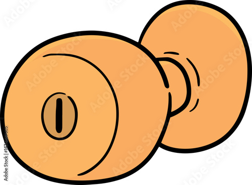 Illustration of door knob
