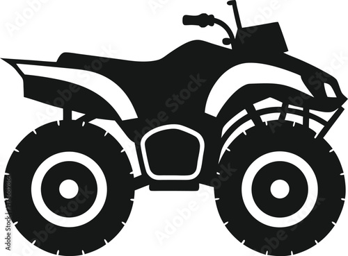 modern atv quad bike silhouette