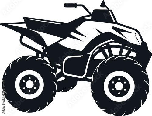 modern atv quad bike silhouette