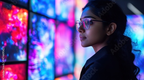 South Indian Tech Pro With Clear Multi-Monitor Setup