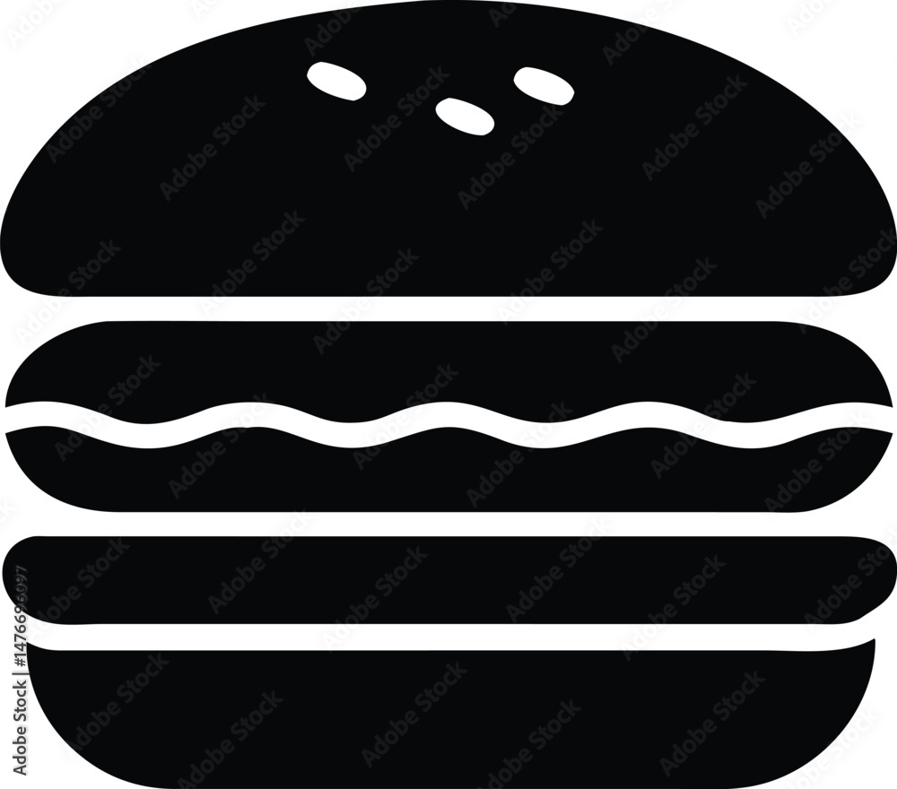 hamburger silhouette hamburger silhouette