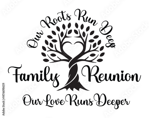 Family Reunion vector design, Family Tree sign, Family vacation t-shirt design, Family Roots, Making memories together family vector text	
