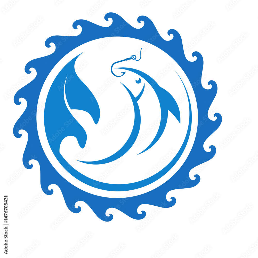 fishing logo image vector illustration design fishing logo image vector illustration design