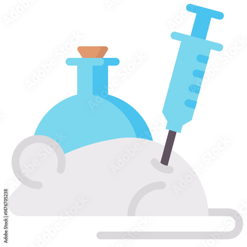 experiment vector flat icon