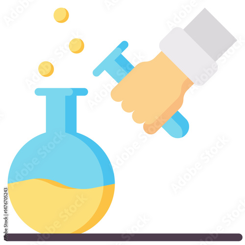experiment vector flat icon