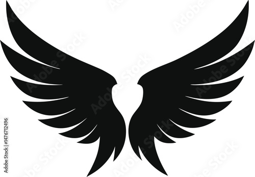 angel wings silhouette