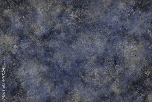 Textured dark blue and gray mottled surface.  Abstract, uneven, marbled effect