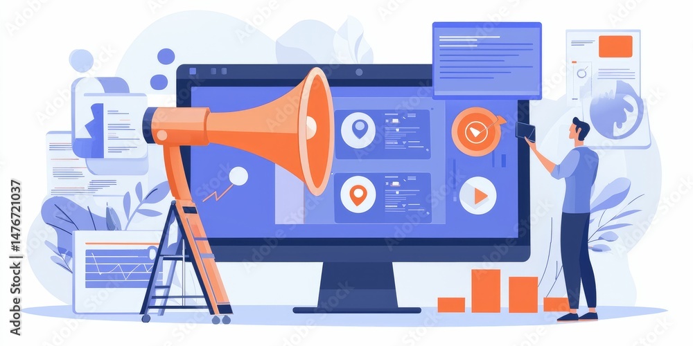 Digital marketing professional adjusting online ads to target specific customer segments Digital marketing professional adjusting online ads to target specific customer segments