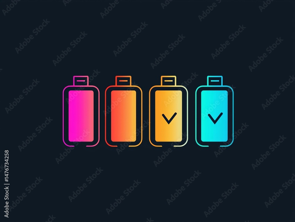 Battery Level Icons Battery Level Icons