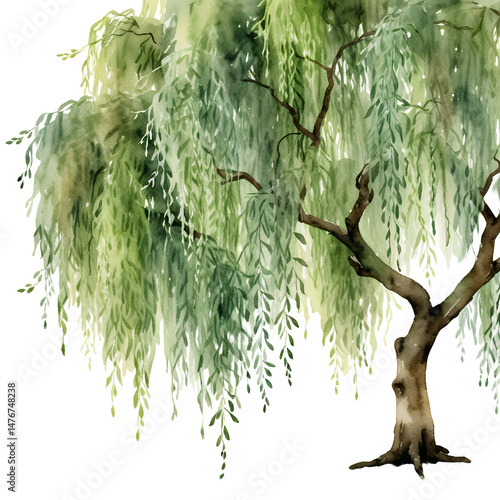 Willow-tree-watercolor-illustration-isolated-on-white-background-nature-graphic-design