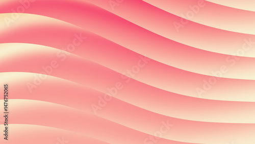 Pink gradient curves form a wavy abstract background. Suitable for modern designs, feminine themes, trendy graphics, and social media content.