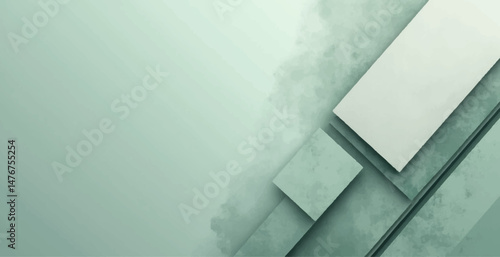Abstract tight black soft pale dusty green sage grey white abstract pattern background. Geometric shape. Line stripe angle facet triangle fold. Color gradient. Noise grain. Business, tech. Design.
