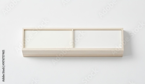 Wallpaper Mural Light Beige Wooden Divided Shelf Torontodigital.ca