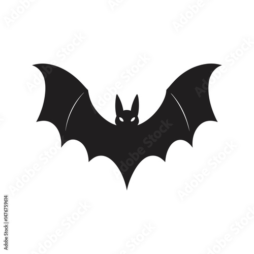 halloween bat vector illustration silhouettes