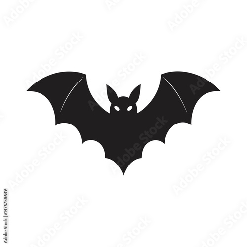 halloween bat vector illustration silhouettes