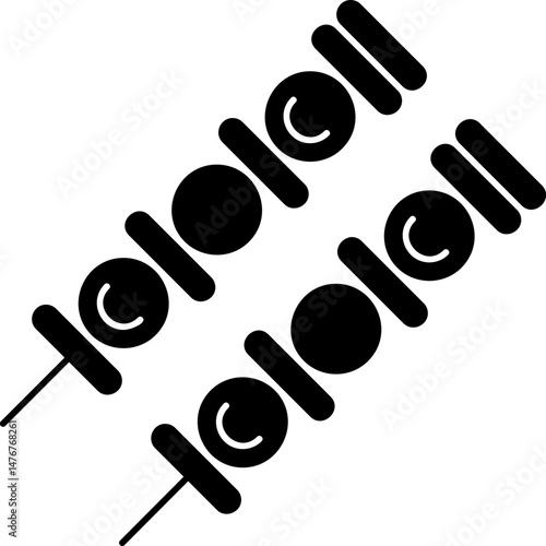 Brochette Icon Vector Element