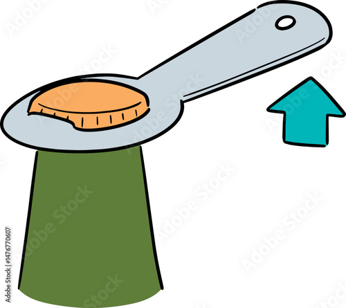 Illustration of bottle opener
