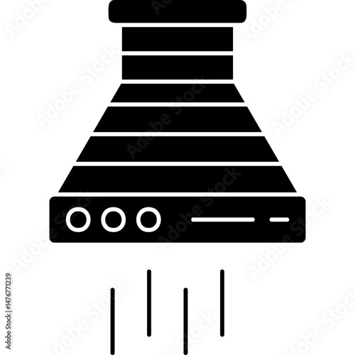 Extractor Hood Icon Vector Element