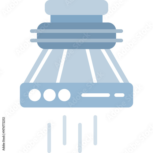 Extractor Hood Icon Vector Element