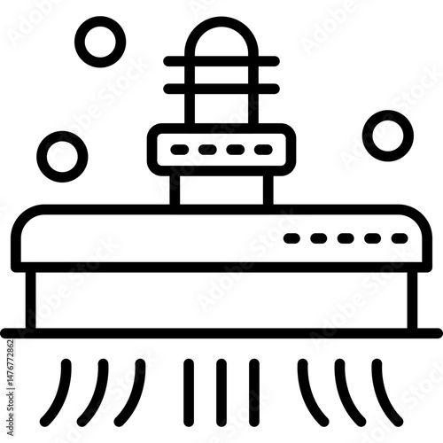 Vacuum Cleaner Icon Vector Element