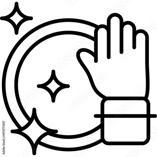 Washing Dishes Icon Vector Element
