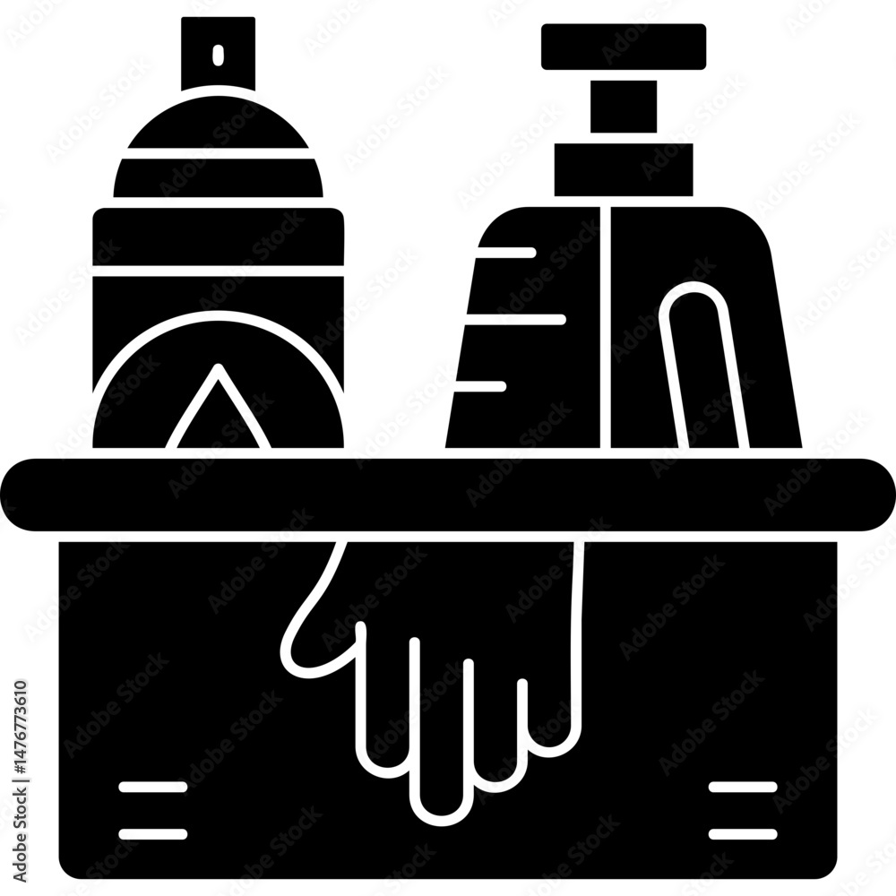 Obraz premium Cleaning Tools Icon Vector Element