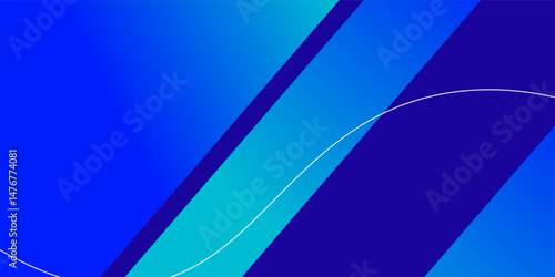 Abstract geometric blue modern decorative design banner pattern background
