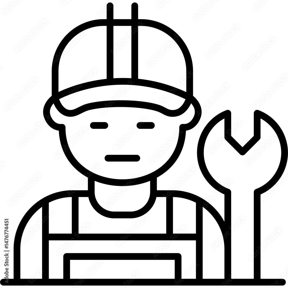 Mechanic Icon Vector Element Mechanic Icon Vector Element