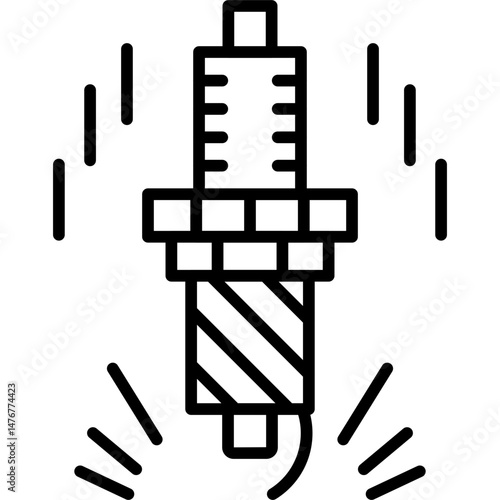 Ignition Icon Vector Element