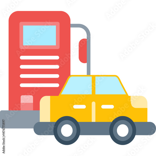 Gas Station Icon Vector Element