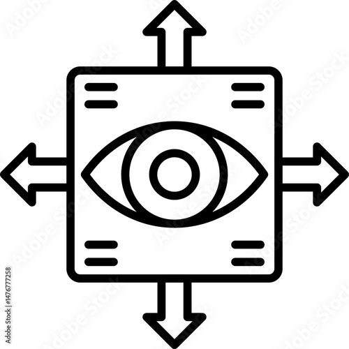 Perspective Icon Vector Element
