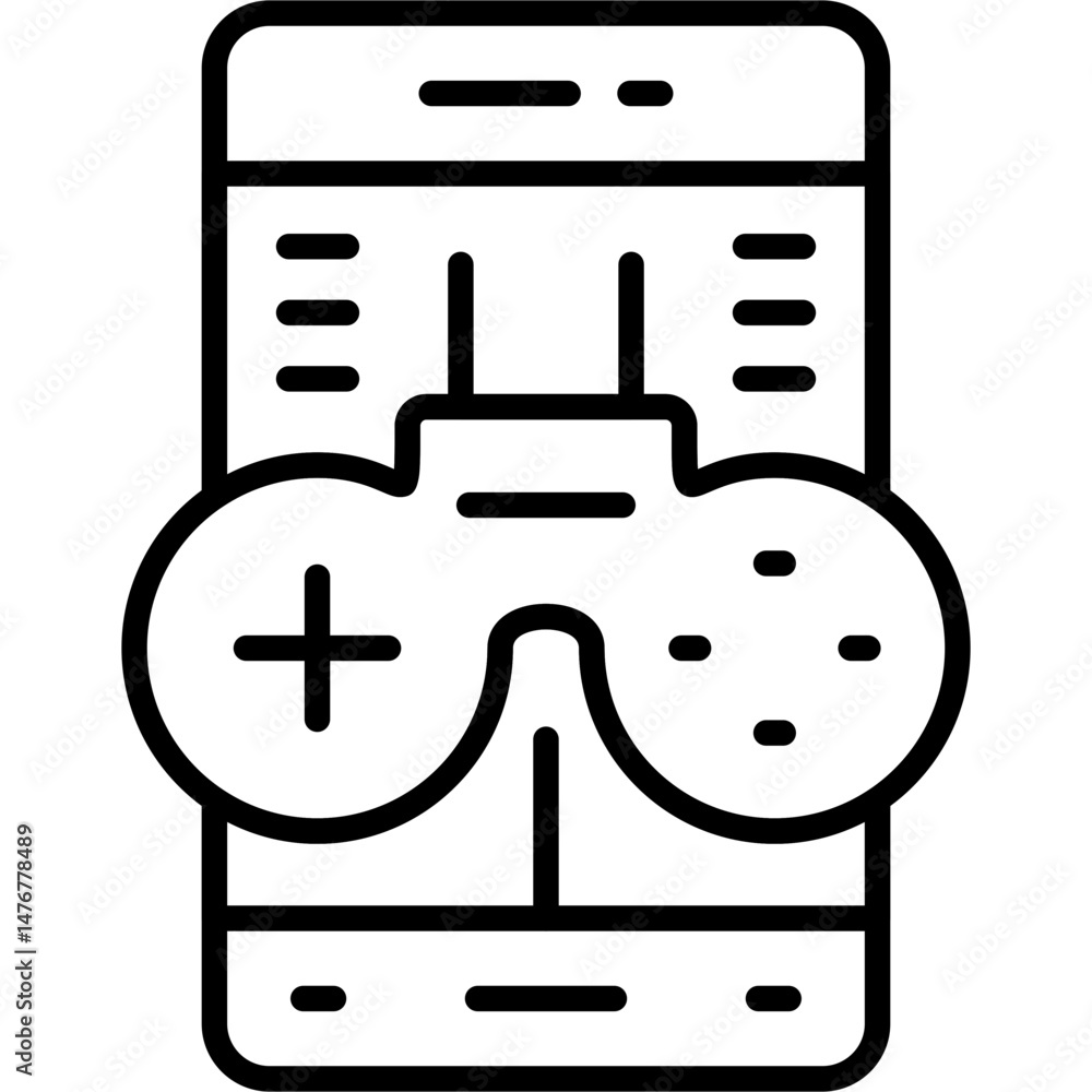 Mobile Game Icon Vector Element Mobile Game Icon Vector Element