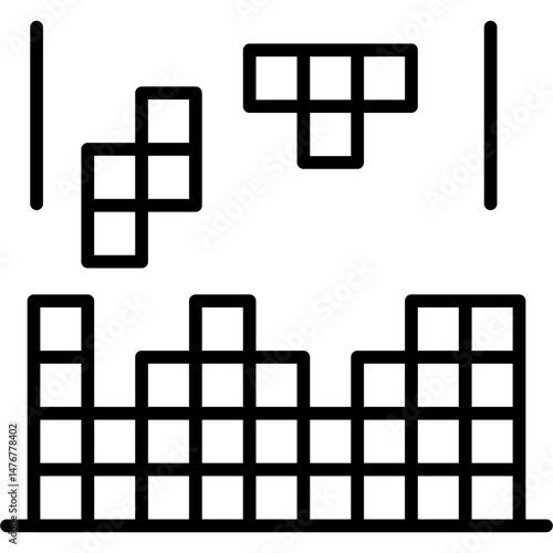 Tetris Icon Vector Element