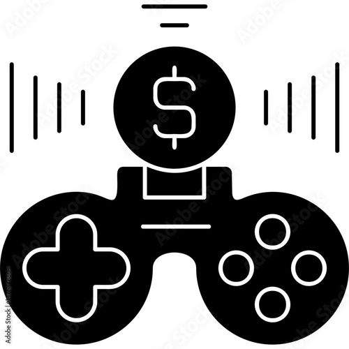 Game Cartridge Icon Vector Element