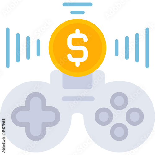 Game Cartridge Icon Vector Element