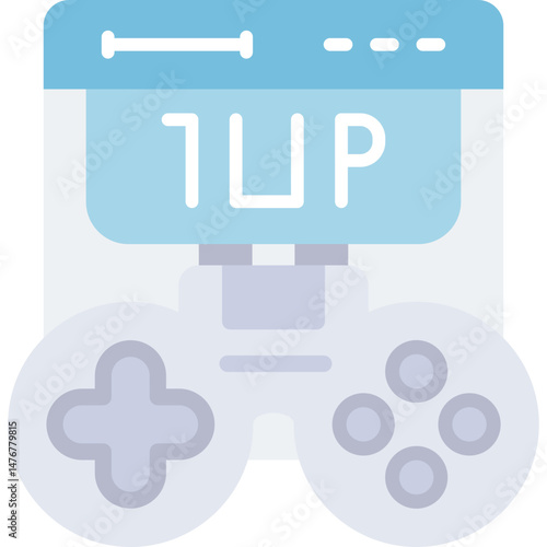 1up Icon Vector Element