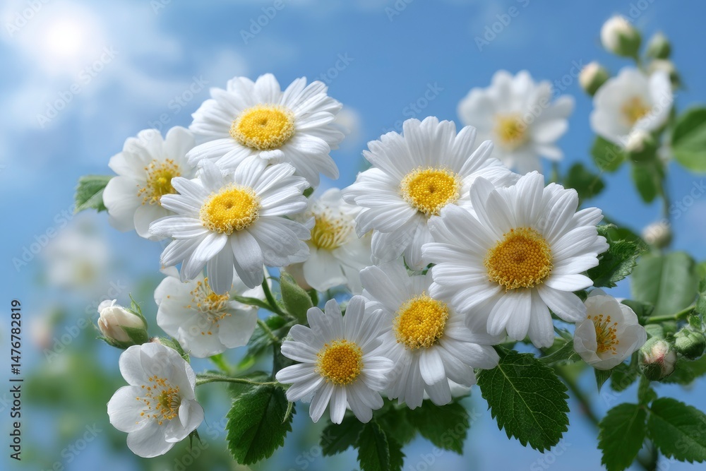 Daisies in Sunlight: A Serene Floral Bouquet Daisies in Sunlight: A Serene Floral Bouquet