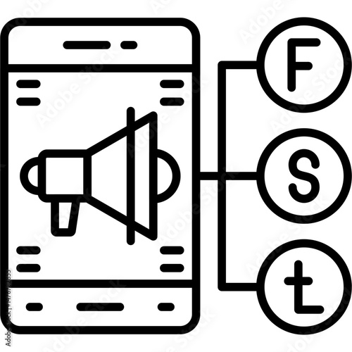 Advertising Icon Vector Element