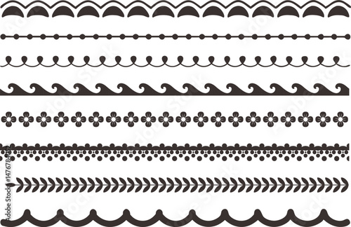 Collection of Decorative Borders and Edges