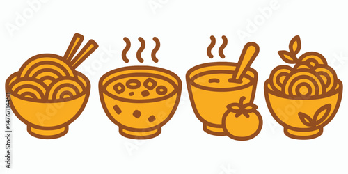 Honey Pot, Honey Bee, and Glass of Honey Vector Illustration