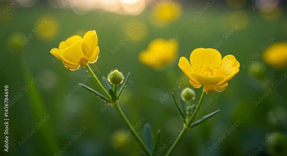 Obraz premium Golden Hour Bloom