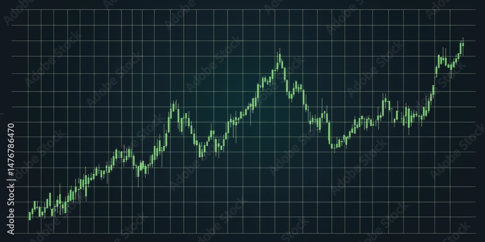 Transparent PNG of a financial trading graph showing continuous upward trend Transparent PNG of a financial trading graph showing continuous upward trend