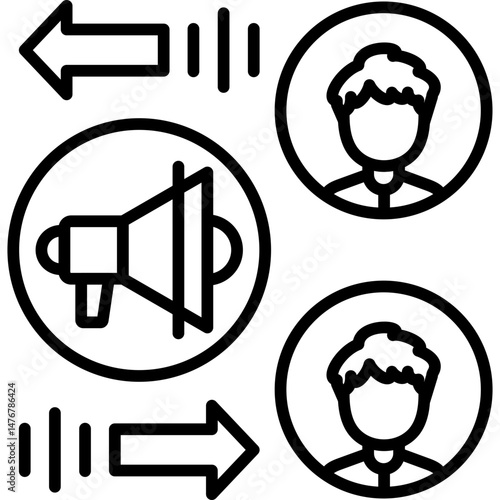 Announcement Icon Vector Element
